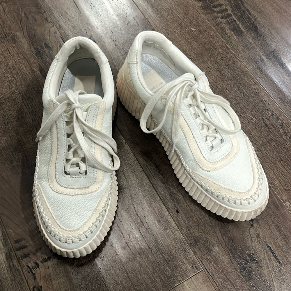 Dolce vita white leather dolen sneakers